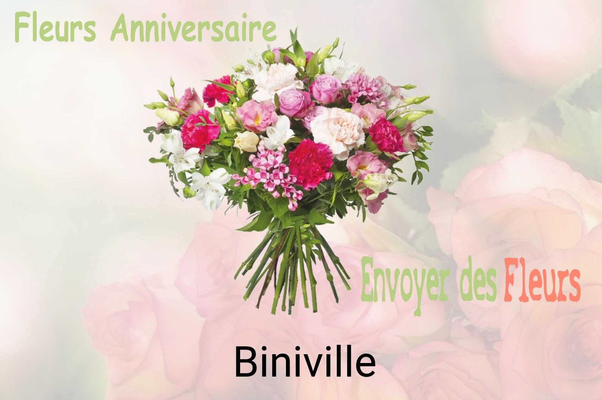 Bouquet de fleurs d’anniversaire livré à Biniville